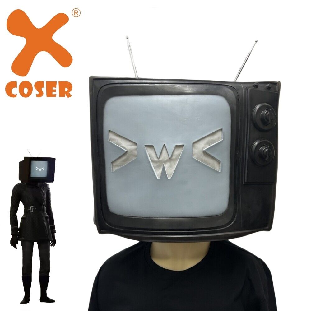 【New Arrival】Xcoser Skibidi Toilet TV Woman Cosplay Mask