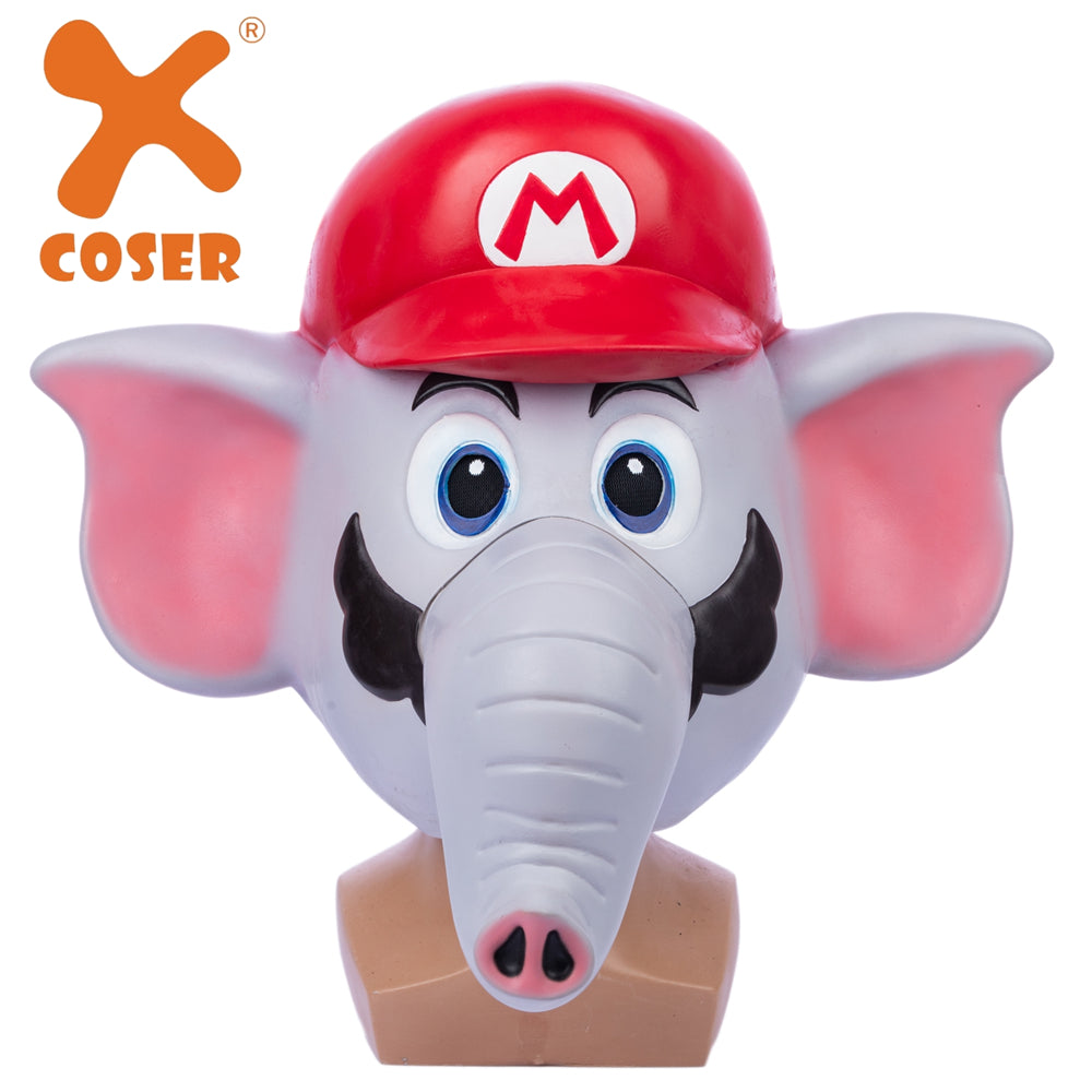 【Special deal】Xcoser Super Mario Bros Elephant Mask Latex