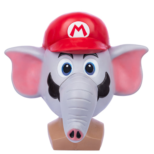 【Special deal】Xcoser Super Mario Bros Elephant Mask Latex