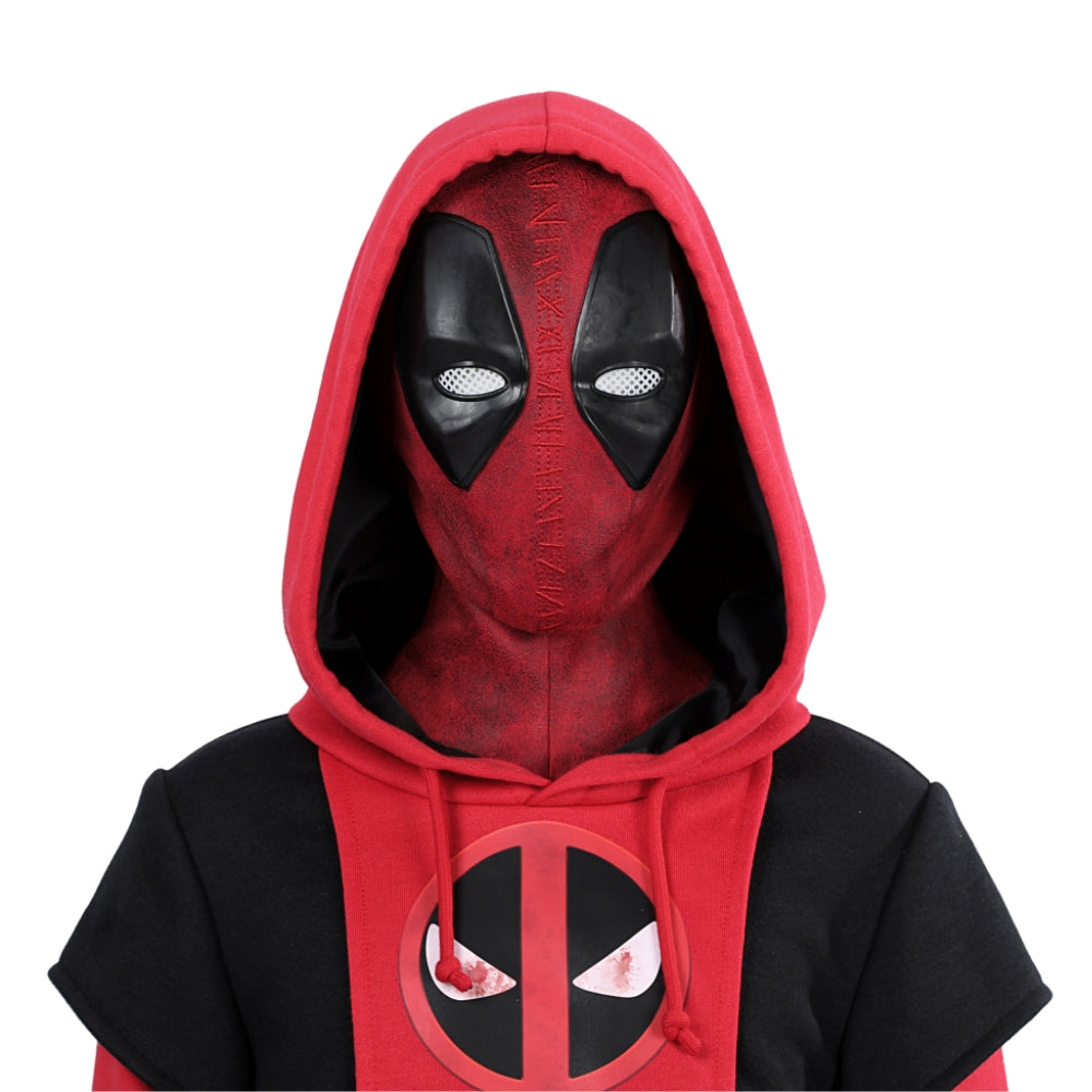 【New Arrival】Xcoser Kids Deadpool 3 Kidpool Mask Bag Belt Gloves Full Set