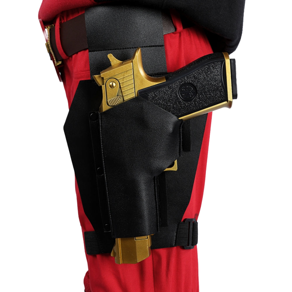 【New Arrival】Xcoser Kids Deadpool 3 Kidpool Mask Bag Belt Gloves Full Set