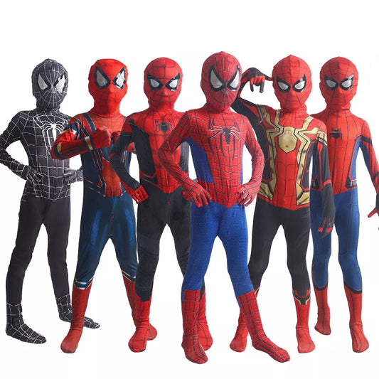 【Second item half price】Xcoser Kids Boys Superhero Spiderman Venom Cosplay Bodysuit