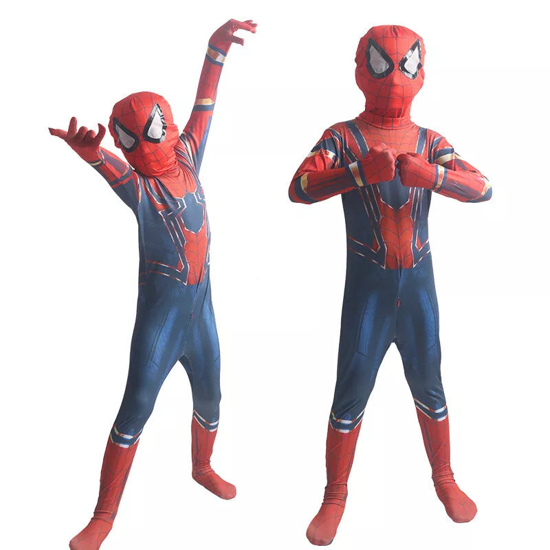 【Second item half price】Xcoser Kids Boys Superhero Spiderman Venom Cosplay Bodysuit