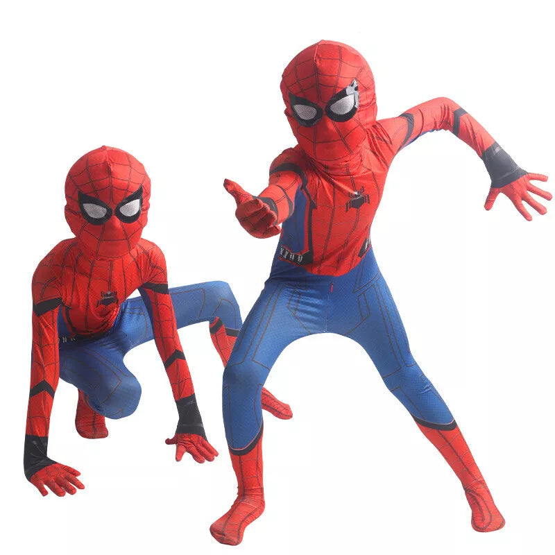 【Second item half price】Xcoser Kids Boys Superhero Spiderman Venom Cosplay Bodysuit