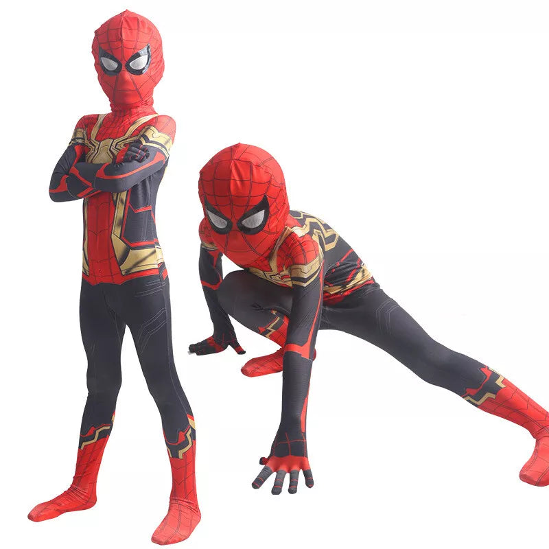 【Second item half price】Xcoser Kids Boys Superhero Spiderman Venom Cosplay Bodysuit