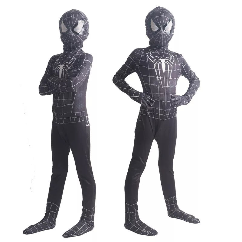 【Second item half price】Xcoser Kids Boys Superhero Spiderman Venom Cosplay Bodysuit