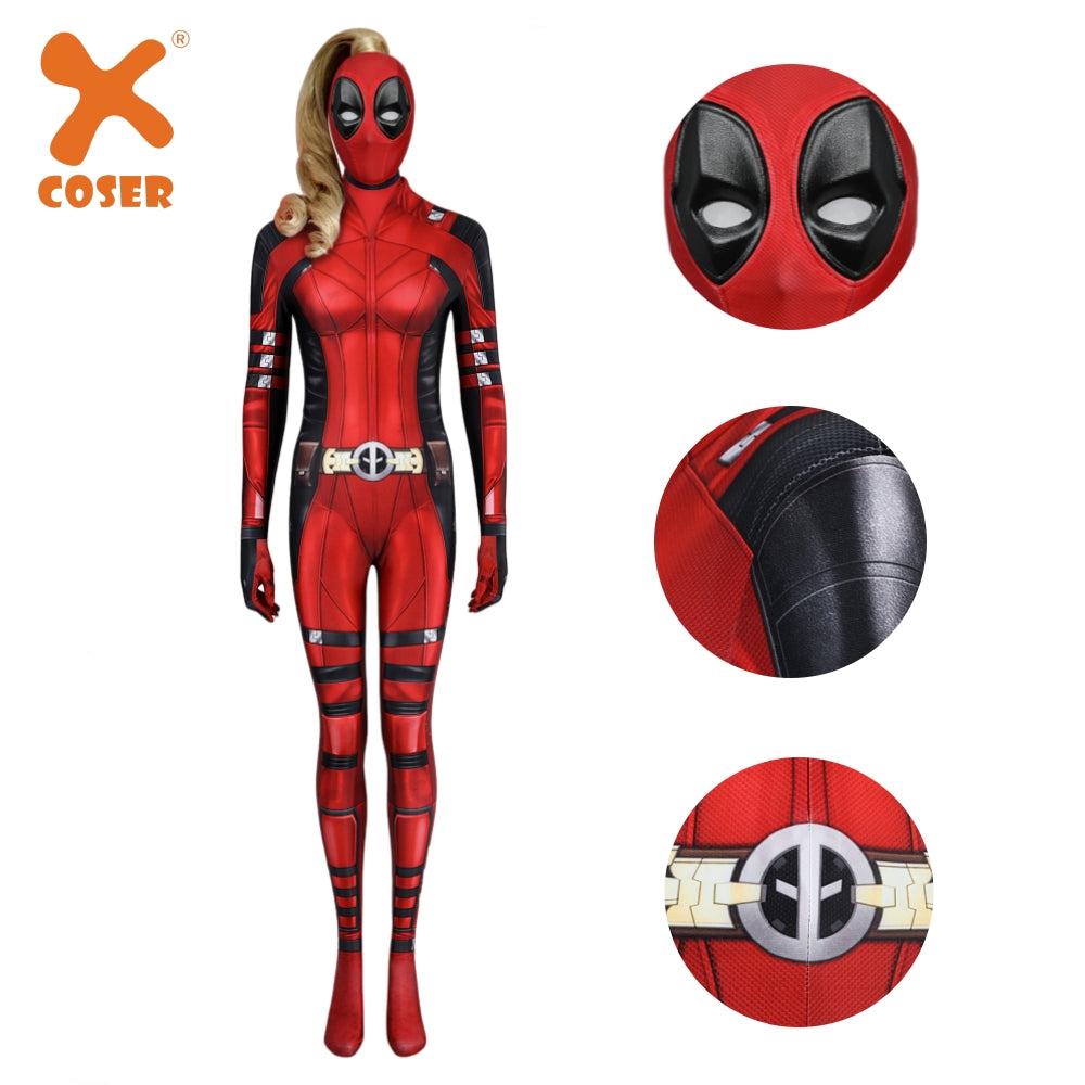 【New Arrival】Xcoser Deadpool3 Lady Deadpool Bodysuit Costume