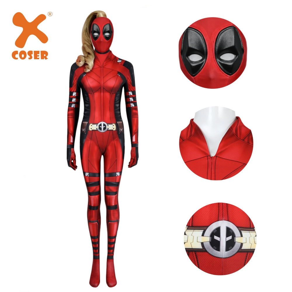 【New Arrival】Xcoser Deadpool3 Lady Deadpool Bodysuit Costume