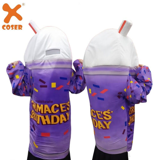 【New Arrival】Xcoser Grimace Birthday Purple Shake Milkshake Costume