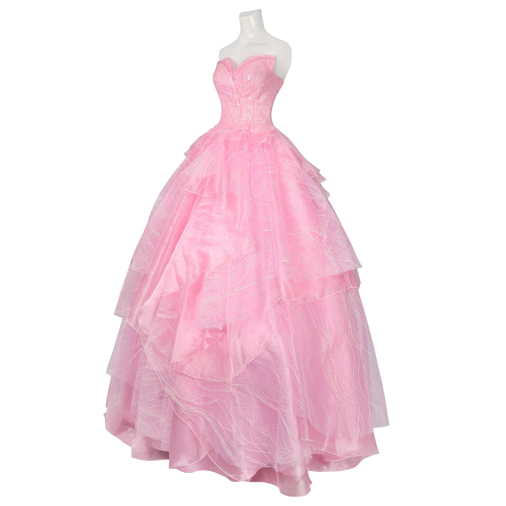 【New Arrival】Xcoser Wicked Part One Glinda Cosplay Formal Dress