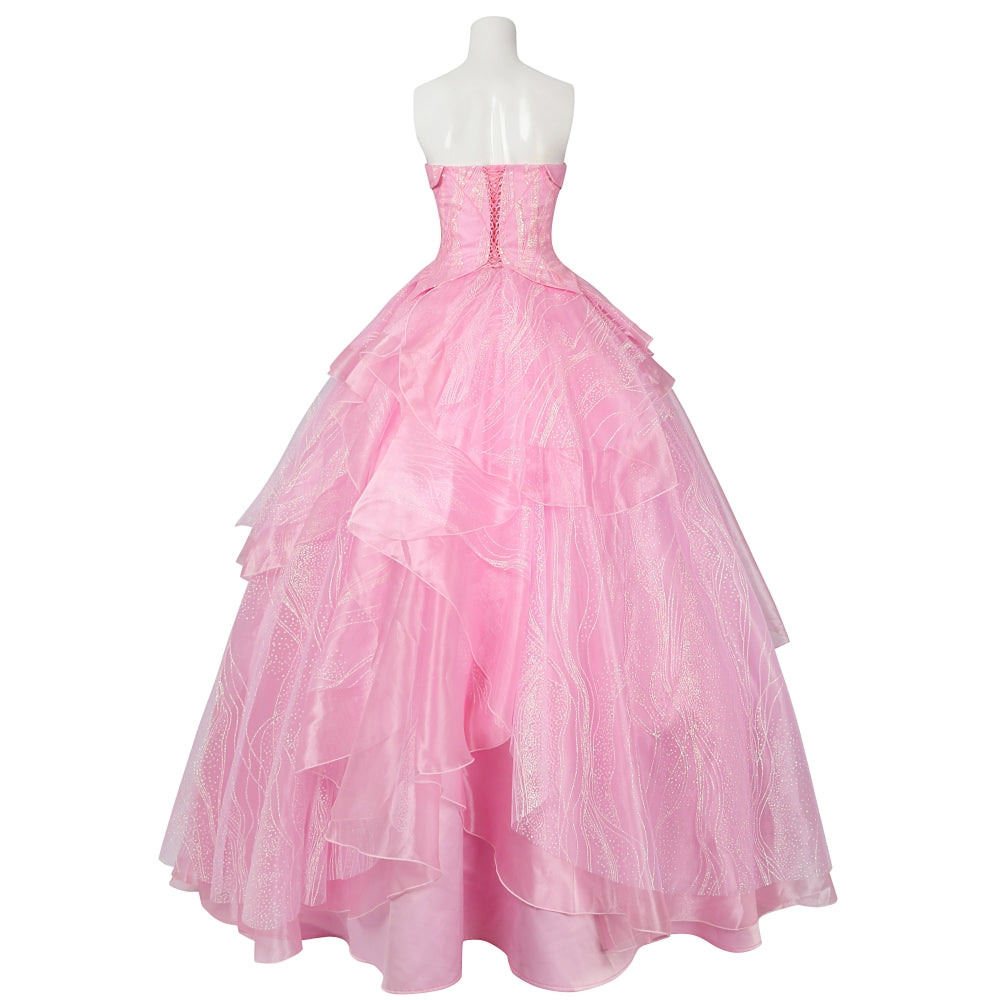 【New Arrival】Xcoser Wicked Part One Glinda Cosplay Formal Dress