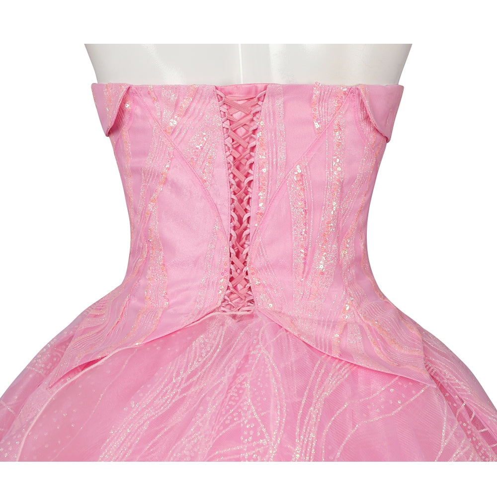 【New Arrival】Xcoser Wicked Part One Glinda Cosplay Formal Dress