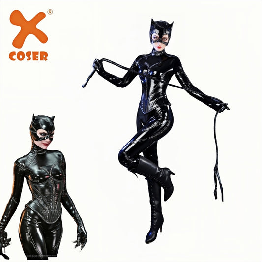 【New Arrival】Xcoser Movie Batman Return Catwoman Cosplay Costume