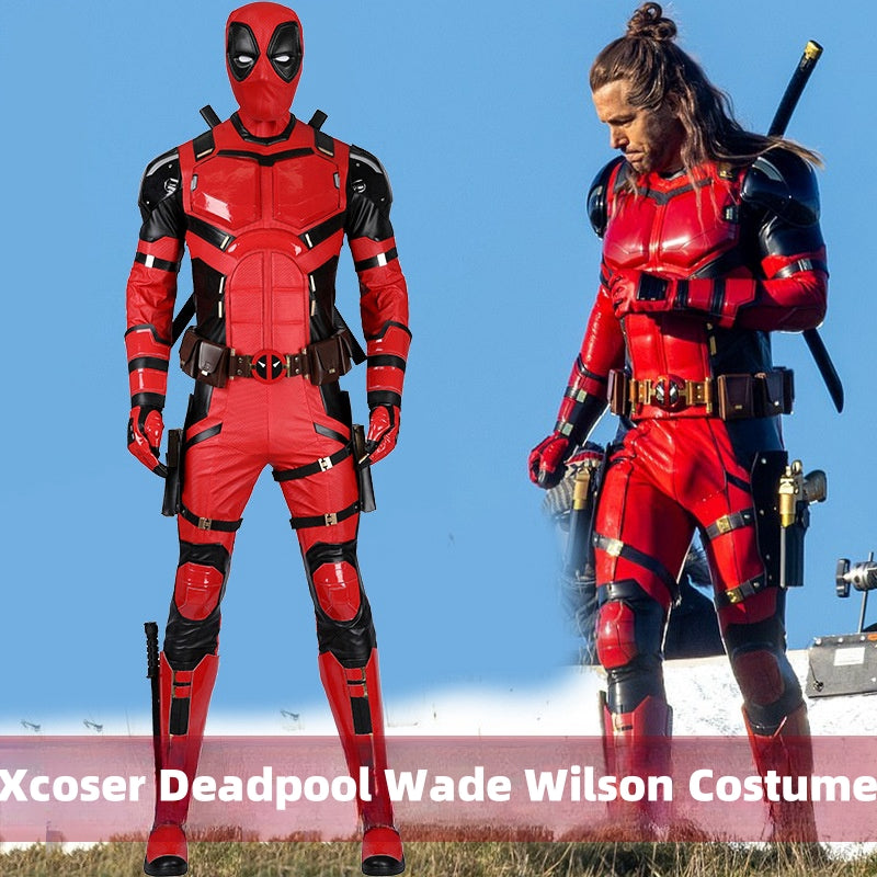 【New Arrival】Xcoser Deadpool3 Wade Wilson Bright Red Costume