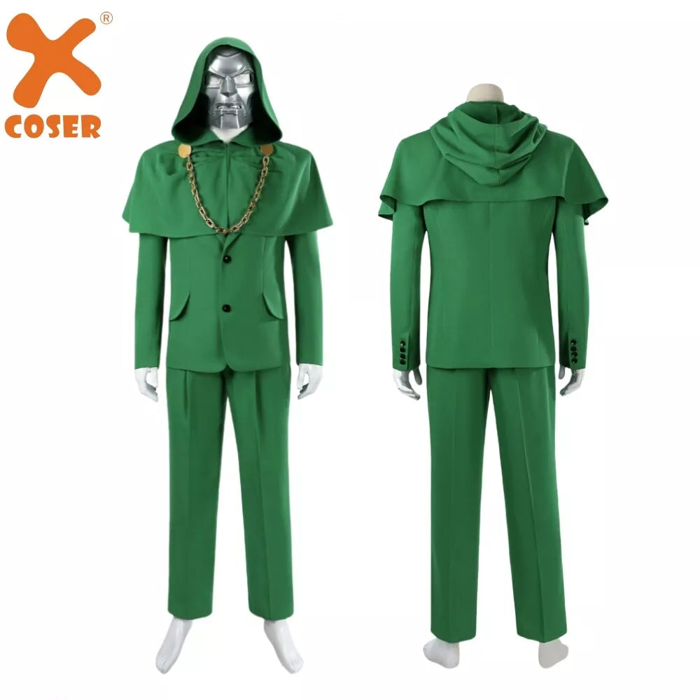 【New Arrival】Xcoser Mens Doctor Doom Robert Downey Jr Cosplay Costume With Mask